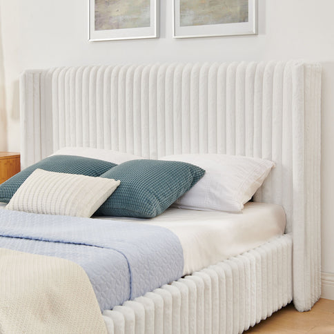 Functional Vertical Striped Bed With Gas Lift Storage