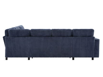 Convertible U-Shaped Sectional Sofa Bed With USB Ports And Storage