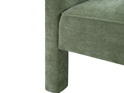 Barrel Accent Chair With Enclosed Arms