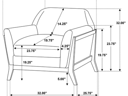 Caspian - Accent Chair - Gray