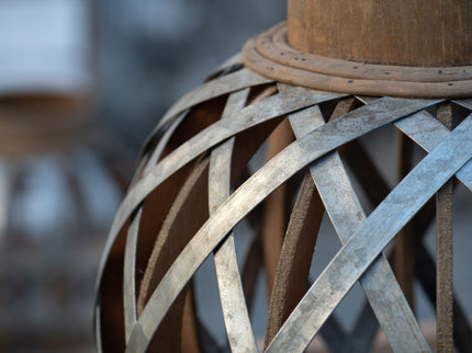 Decorative Lantern With Handle, Wooden Lantern For Indoor Outdoor, Home Garden, Wedding - Silver