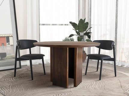 Alden - Round Dining Table - Walnut