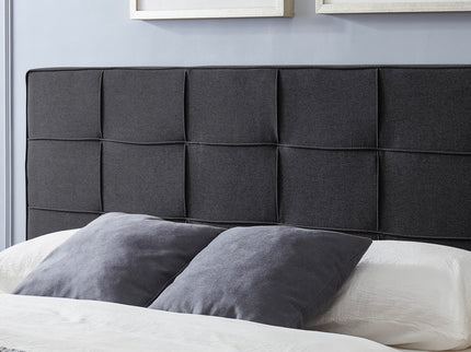 Marakesh - Contemporary Fabric Upholstered King / California King Headboard - Black