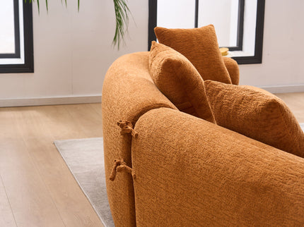 4 Seater Sofa With Fabric, 30D, 60 Hardness Full Sponge, 4 Pillow For Living Room, Home Furniture Sleeper Sectional Sofa For Apartment