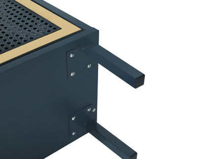 Modern Rattan 3 Door Shoe Rack Cabinet For Entryway
