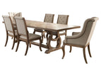 Light Brown / 7 Pc. Table, 6 Chairs