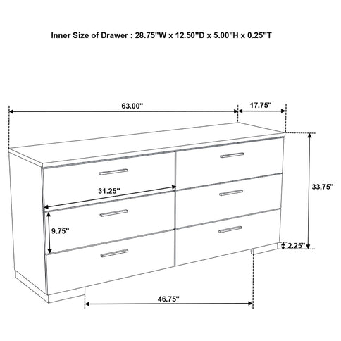 Dulcey - Bedroom Set With LED Lighting