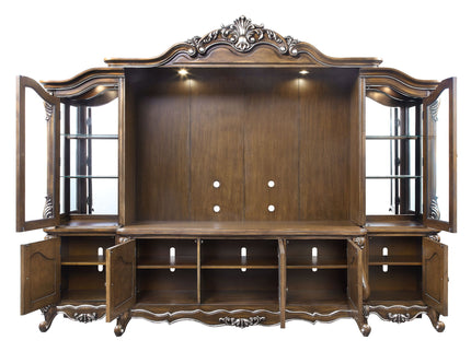Latisha - Entertainment Center - Antique Oak