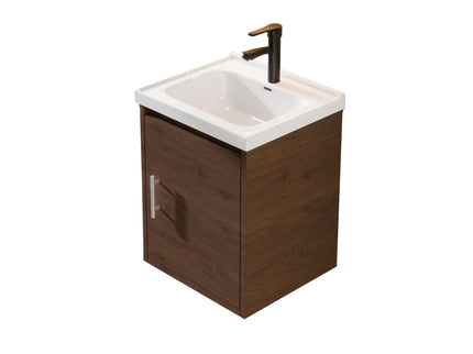 Floating Bathroom Vanity Combo, Wall Mounted Cabinet With Sink & Soft Close Doors For Small Bathrooms