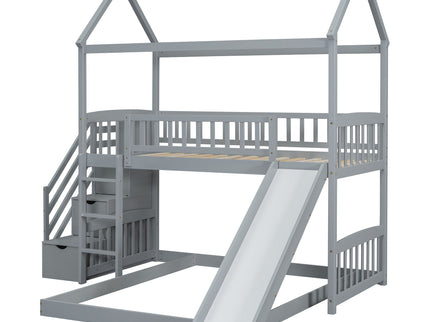 House Bunk Bed With Slide