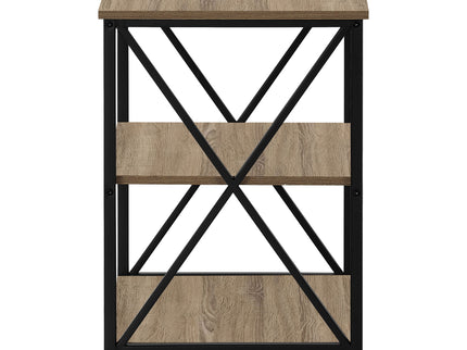 3 Tier Accent Table, Side Marble Look Contemporary & Modern