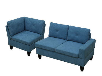 Modular L - Shaped Sectional Sofa 6 Seater 4 Piece Couch With Chaise