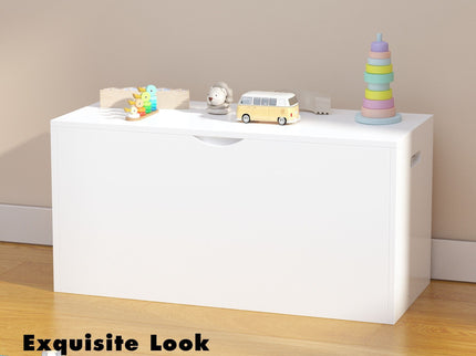 Toy Storage Organizer With Rolling Drawer, Chest With Wheels, Large Pull Out Bin For Nursery - White