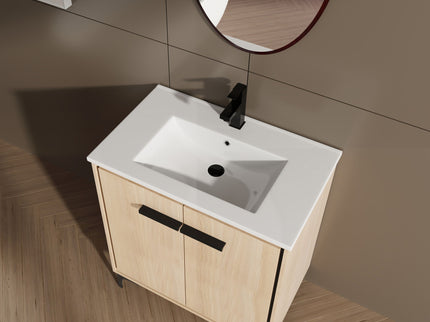 Modern Bathroom Vanity Base With Basin And Storage Cabinet