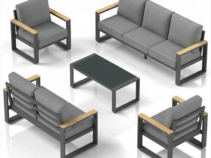 Modern Outdoor Sofa Set With Coffee Table