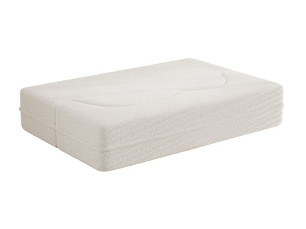 Modern Floor Sofa, With 2 Pillows, Convertible Teddy Fabric Foam Filled Bed