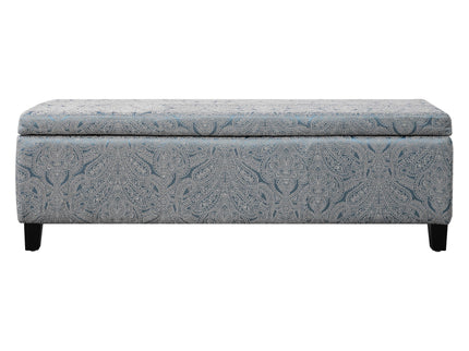 Indoor Storage Ottoman Bench With Hidden Storage - Pattern