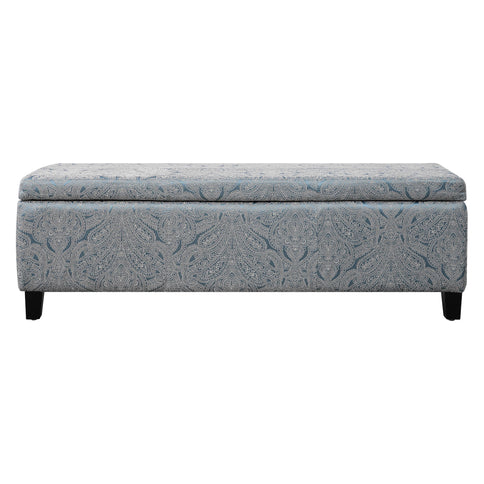 Indoor Storage Ottoman Bench With Hidden Storage - Pattern