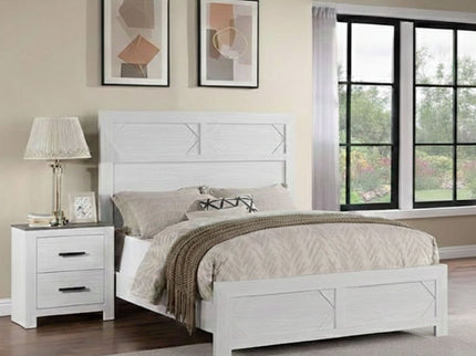 Transitional Bed With High Headboard