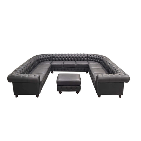 Chesterfield Vintage Style U - Shape Sectional