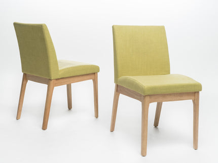 Contemporary Fabric Comfort Dining Chairs (Set of 2)
