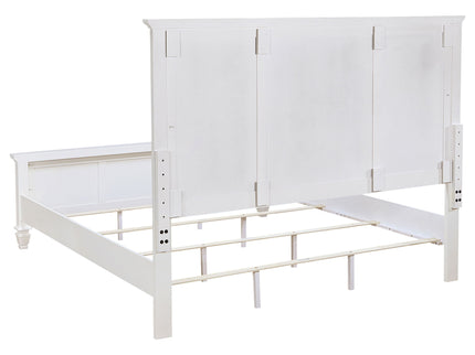 Chelema - Eastern King Panel Bed - Cream White