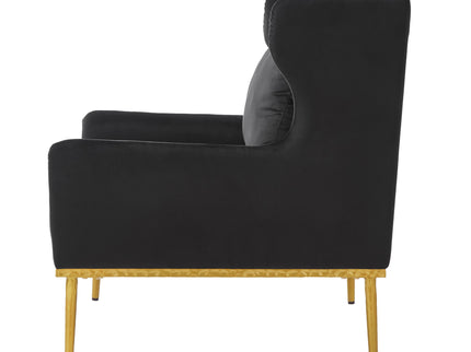 Elegant Curved Armrest Accent Armchair
