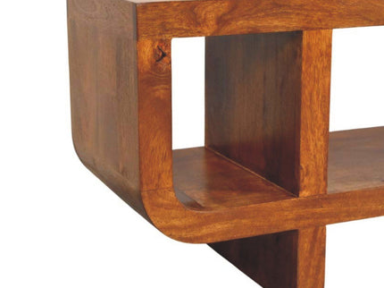 Orion - Curved Media Unit - Brown