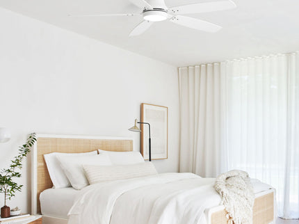 42" Ceiling Fan With Light, Tri Color Dimmable, DC Motor, 5 Blades