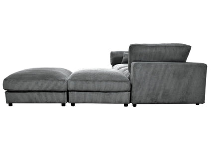 Upholstered Modular Sectional & Custom Configuration And Toss Pillows
