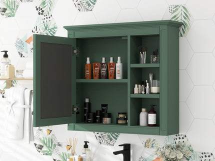 Wall Mounted Medicine Cabinet With Mirror And 3 Open Shelves