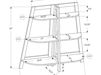 Bookshelf, Bookcase, Etagere, 3 Tier, For Office, Contemporary & Modern