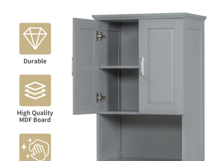 Tall Bathroom Cabinet With Tilt-Out Laundry Basket And Upper Storage