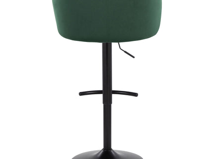 Claire - Contemporary Adjustable Barstool With Swivel With Rounded T Footrest (Set of 2)