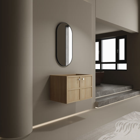 Modern Wall Mounted Bathroom Vanity With Soft Closing Doors