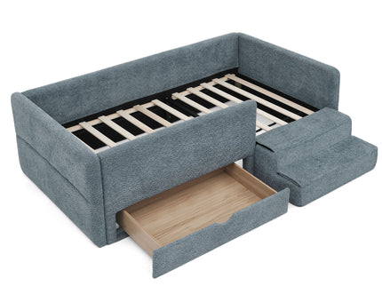 Safe Kids Bed With Guardrails And Storage