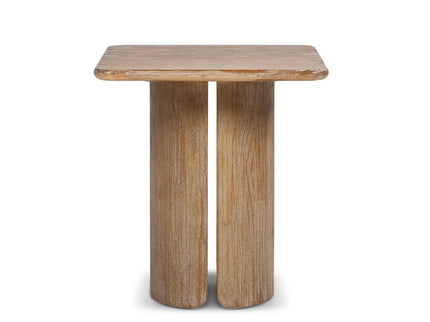 Sonoma - Square Pedestal Side Table - Antique Brown
