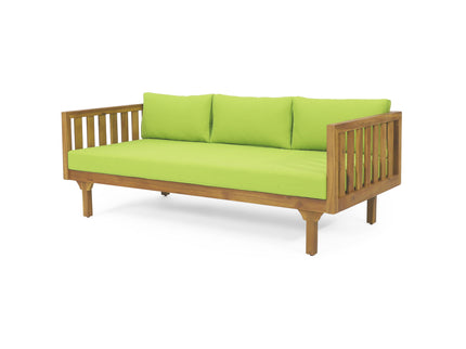Claremont - 3 Seater Daybed Teak Acacia Wood Water Resistant Cushions