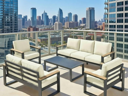 Modern Outdoor Sofa Set With Coffee Table