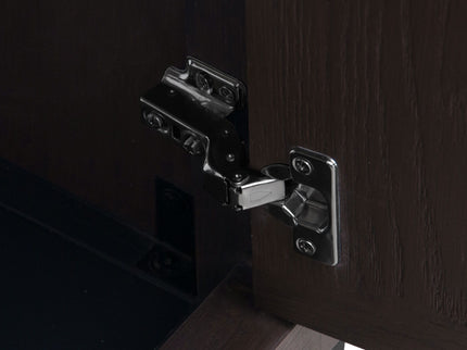 Modern Freestanding Bathroom Vanity With Ceramic Sink, Hot And Cold Faucet, Storage Cabinet & Open Shelf