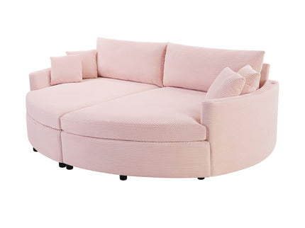 Oversized Double Chaise Lounge Sofa With USB Ports
