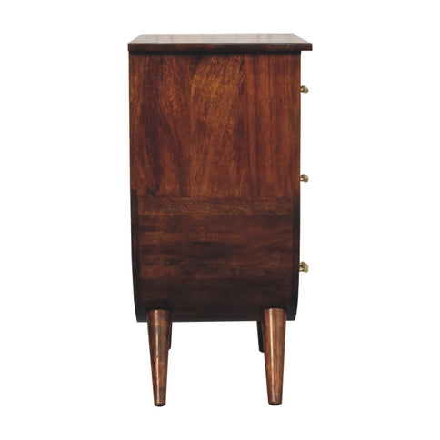 Agra - Bedside Table - Chestnut