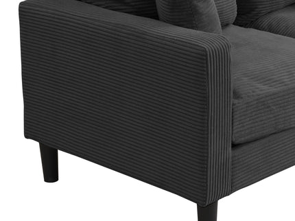 Modern Upholstered 2 Piece Sofa Set With 3 Seater And 2 Seater