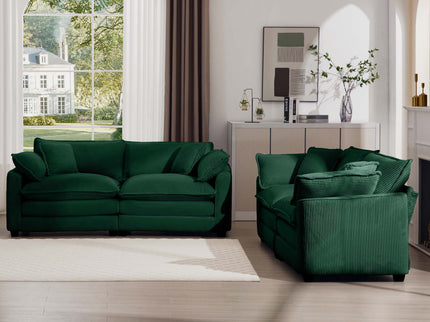 Elegant Oversized Sectional Sofa Set With Deep Seats And Flexible Layout