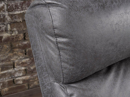 Alma - Contemporary Upholstered Loveseat Recliner - Slate