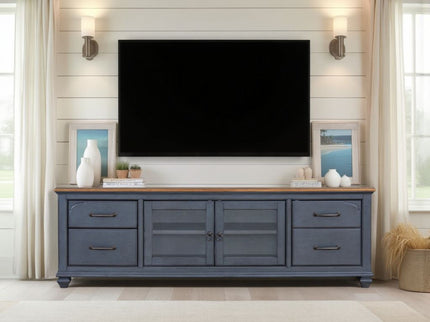 TV Stand For TVs Up To 90" - Blue