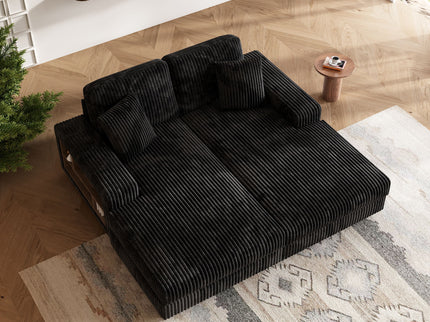 Convertible Sectional Sofa, Sleeper Oversized Living Room Lounge