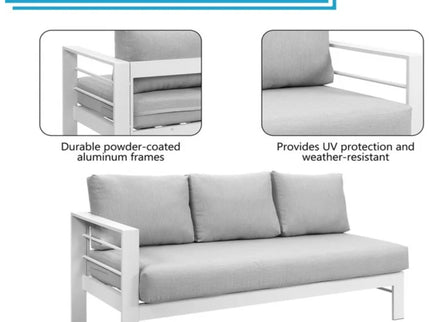 Outdoor Patio Set, All-Weather With Thick Cushions