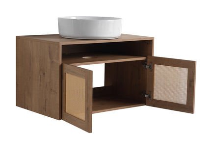 Bathroom Vanity & Art Sink, 2 Soft Close Doors, Float Mounting Design