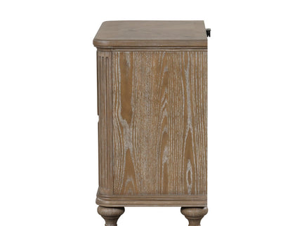 3 Piece Bed Set With 2 Nightstands, Upholstered Headboard, USB Ports